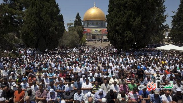 كيوبرس- بالفيديو: هكذا بدت مدينة القدس في جمعة رمضان الاولى